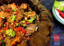 排骨糯米荷叶饭的做法图解7