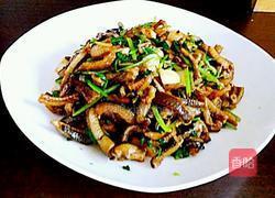 芫荽爆鳝丝的做法图解6