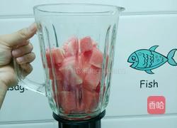 冰镇西瓜汁的做法图解2