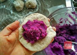 桂花糖全麦紫薯饼的做法图解8