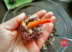 香菇虾仁三色藜麦饭团的做法图解17