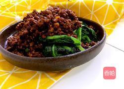 肉末拌菠菜的做法图解3