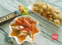 酸辣鲈鱼斑节虾汤的做法图解11