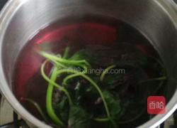美人椒炒红苋菜的做法图解2