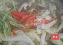 白菜地瓜粉丝炒肉片的做法图解7