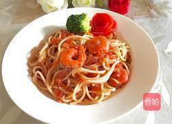 罗勒鲜虾意面的做法图解11