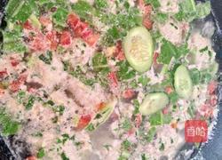 青菜猪肉丸子汤的做法图解5