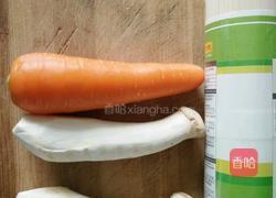 杏鲍菇胡萝卜面的做法图解1