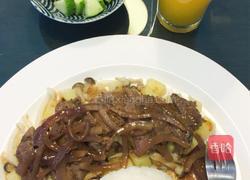 蘑菇牛排饭的做法图解11