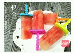 自制蜂蜜西瓜冰棍的做法图解2