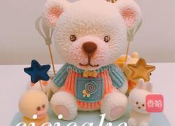 立体小熊酸奶芝士蛋糕的做法图解24