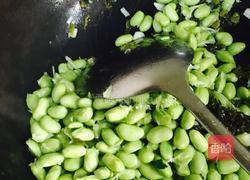 小咸菜烧毛豆的做法图解8