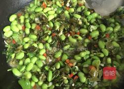 小咸菜烧毛豆的做法图解11