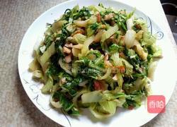 花生炒芥菜的做法图解5