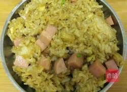 火腿蛋炒饭的做法图解5