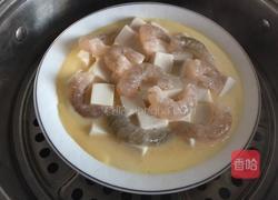 虾仁豆腐蒸蛋的做法图解9