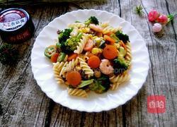 香菇酱时蔬拌意大利螺旋面的做法图解13