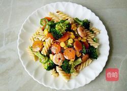 香菇酱时蔬拌意大利螺旋面的做法图解11