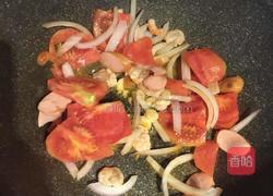 番茄虾仁意大利面的做法图解4