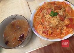 番茄虾仁意大利面的做法图解9