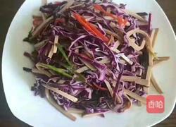 紫甘蓝拌蛋定姐鸡蛋干的做法图解5