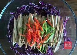 紫甘蓝拌蛋定姐鸡蛋干的做法图解4