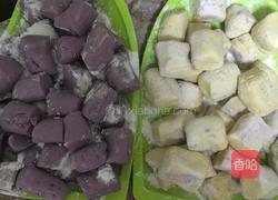 南瓜紫薯芋圆甜品的做法图解4