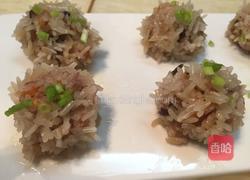 珍珠丸子-糯米饭团-糯米胡萝卜香菇丸子的做法图解8