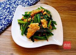韭菜苔炒鸡蛋的做法图解6