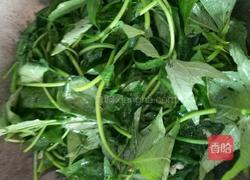 蒜蓉炒番薯叶的做法图解3