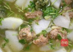 双色丸子冬瓜汤的做法图解4