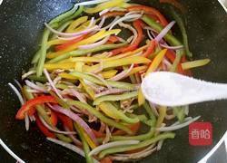 彩椒肉丝炒乌冬的做法图解8