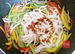 彩椒肉丝炒乌冬的做法图解10