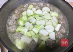 丝瓜肉丸汤的做法图解3