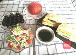 快手火腿三明治的做法图解6