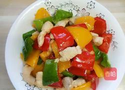 鸡胸炒彩椒的做法图解5