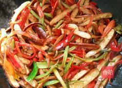 辣椒炒香干的做法图解3