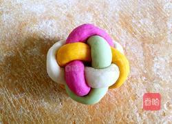 彩色绣球馒头的做法图解10