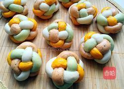 彩色绣球馒头的做法图解13