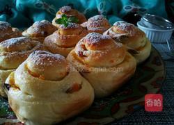 砂糖香橙面包卷的做法图解18