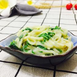 春菜蛋黄面的做法[图]
