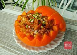 糯米排骨南瓜盅的做法图解16