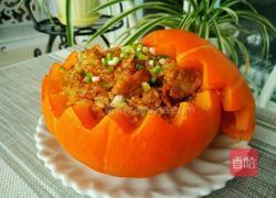 糯米排骨南瓜盅的做法图解18