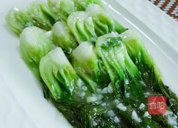 蒜蓉扒油菜的做法图解6