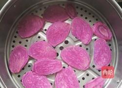 紫薯酒糟汤圆的做法图解2