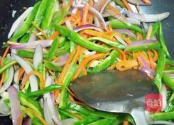 五彩桂花炒海带的做法图解4