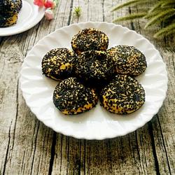 黑芝麻南瓜饼（烤箱版）的做法[图]