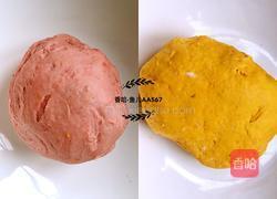 彩色蝴蝶花卷的做法图解2