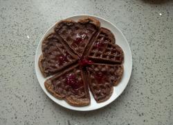 简易巧克力华夫饼