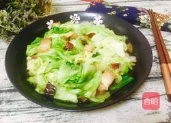 耗油手撕包菜的做法图解1